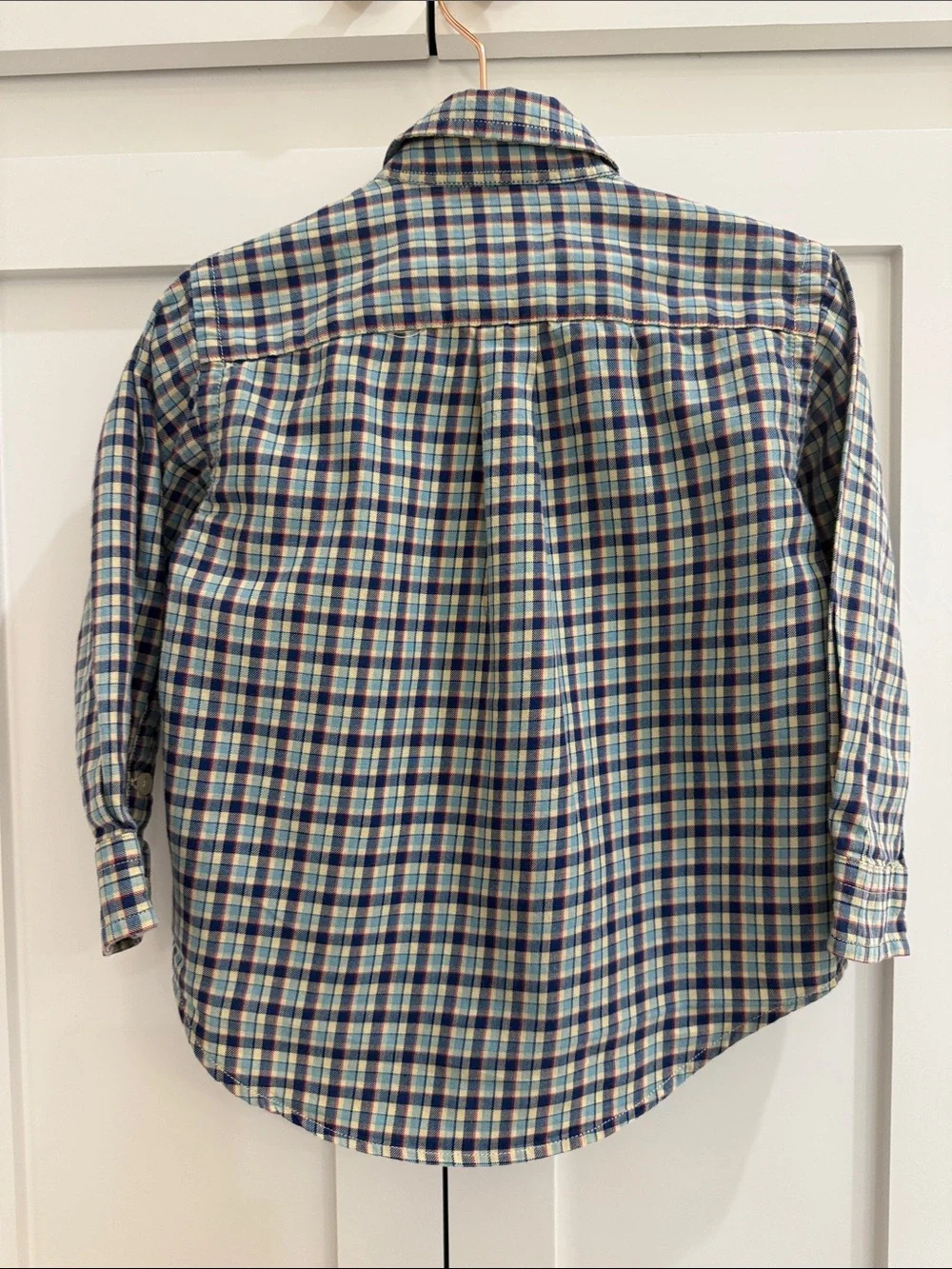 Ralph Lauren Plaid Long Sleeve Button Down Shirt 24M
